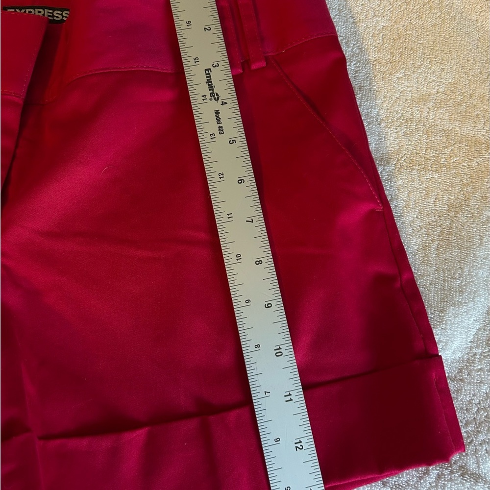 NWT Express vibrant hot pink cotton blend Shorts - Picture 8 of 9